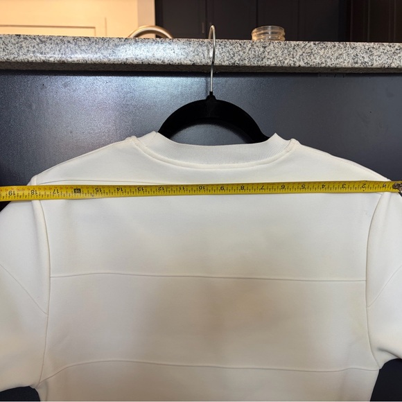 Herve Leger White Crop T-Shirt Textured - Picture 6 of 11